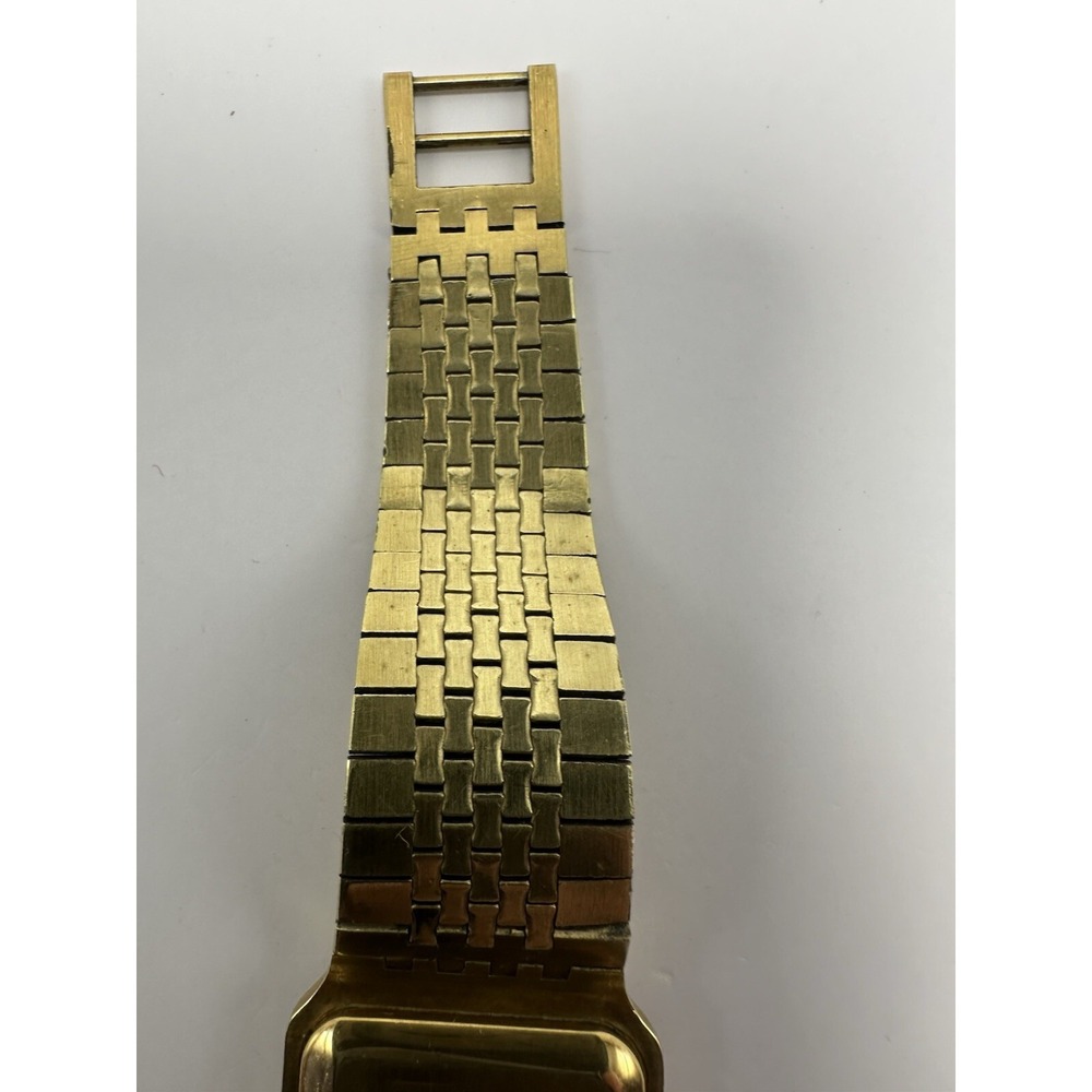 Titus‎ Pierre Vallee Mens Tank Watch Manual Wind Works Swiss Made Gold Tone B20 - Picture 9 of 12